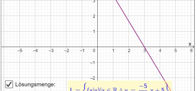 Lösbarkeit linearer Gleichungssysteme (Ma 9)