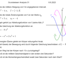 Ü Grundwissen Analysis (Ma 12)