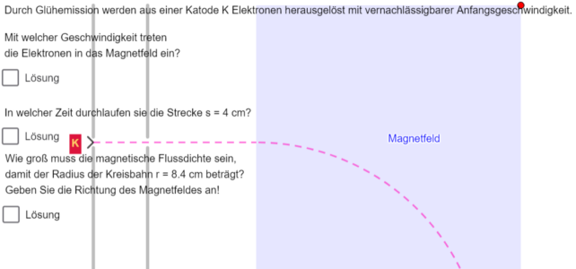 Elektronen in elektrischen und magnetischen Feldern (Ph 12)